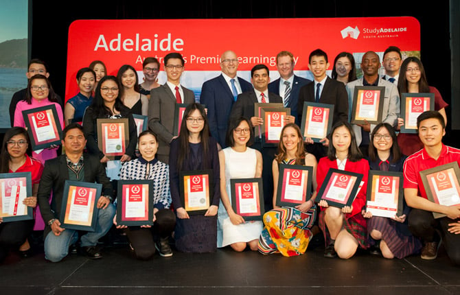 Winners of the 2018 StudyAdelaide International Student Awards