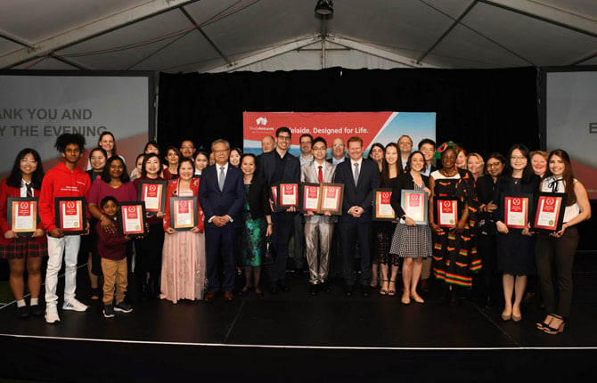 All the winners of the 2019 StudyAdelaide International Student Awards